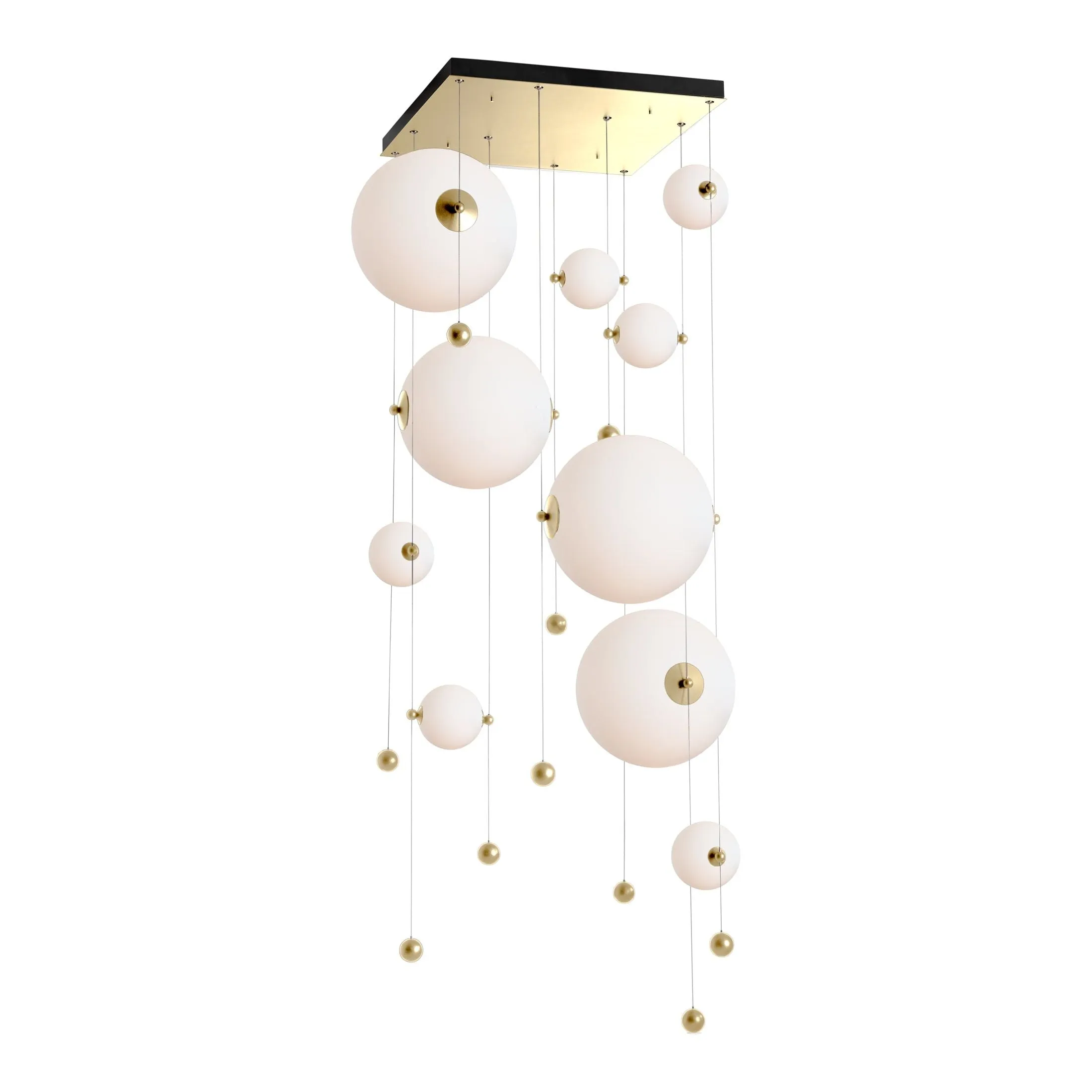 Abacus 10-Light Square LED Pendant Bathroom Lighting bright deals