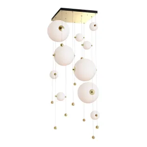 Abacus 10-Light Square LED Pendant Bathroom Lighting bright deals