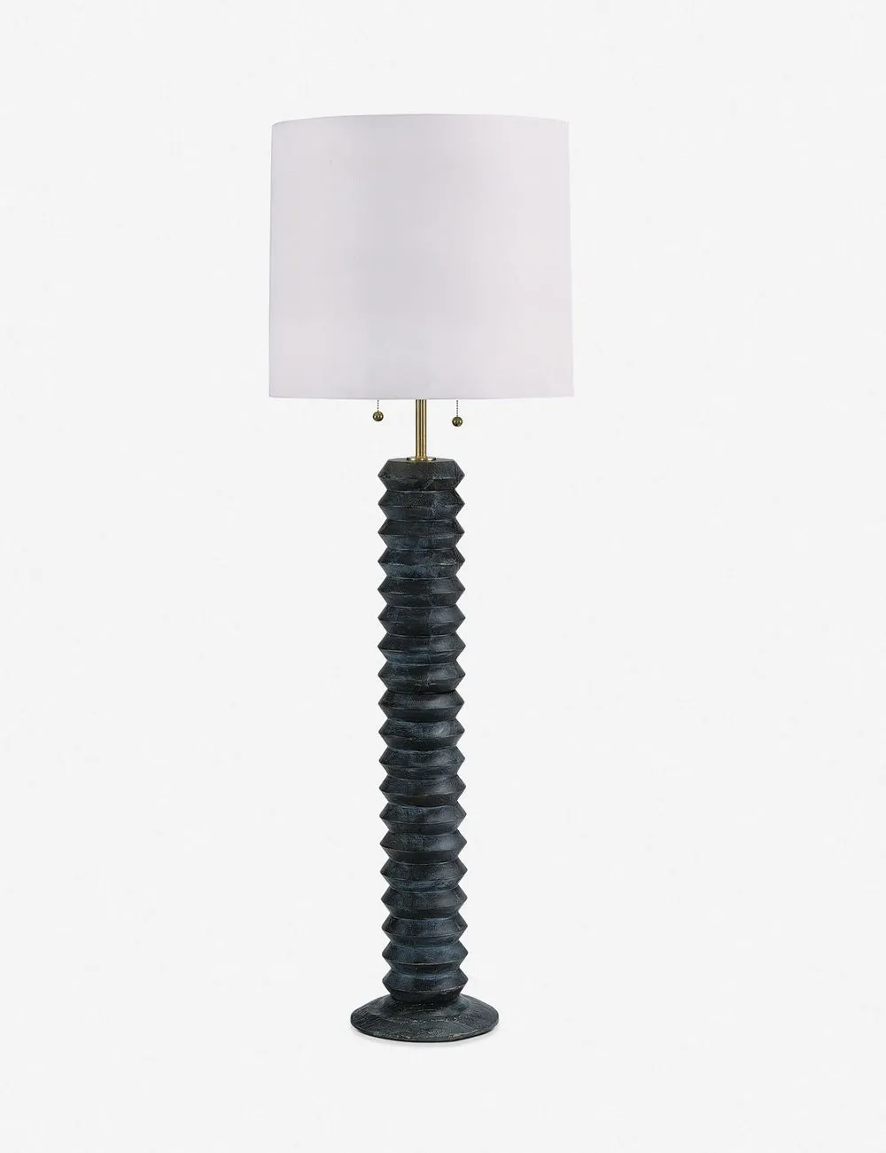 Accordion Floor Lamp by Regina Andrew, Ebony Floor Lamps Lighting discount store
