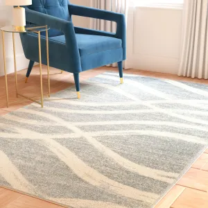 Adirondack Machine Made Area Rug, Cream / Slate Contemporary Style Easy Care Area Rugs buy 1 get 1
