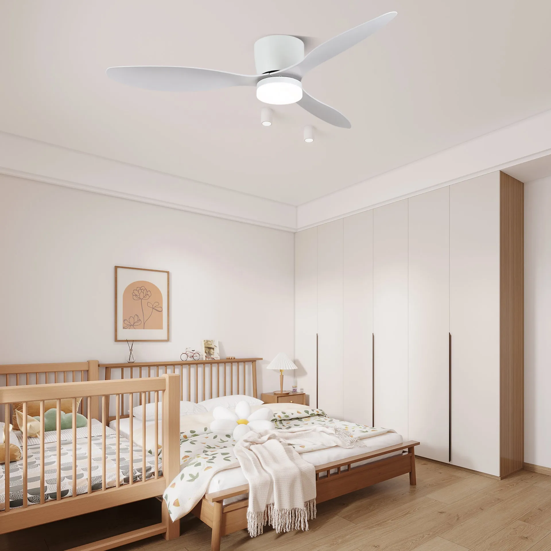 Aerodynamics Wooden 42"/52" Ceiling Fan Light
