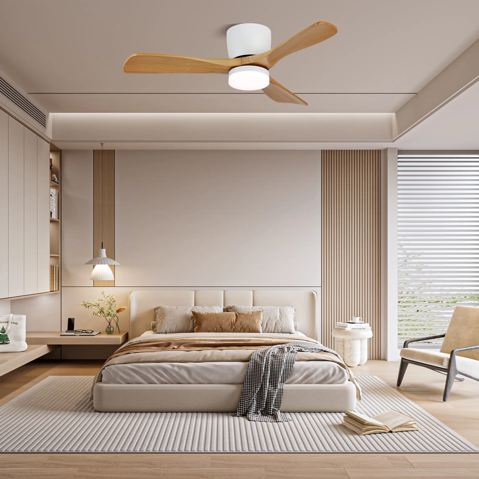 Aerodynamics Wooden 42"/52" Ceiling Fan Light