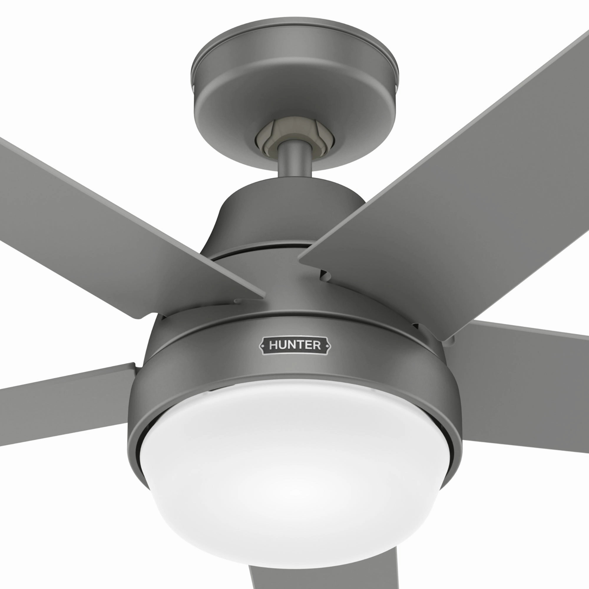 Aerodyne 52"Ceiling Fan Matte Silver Huggers flush mount fans deals