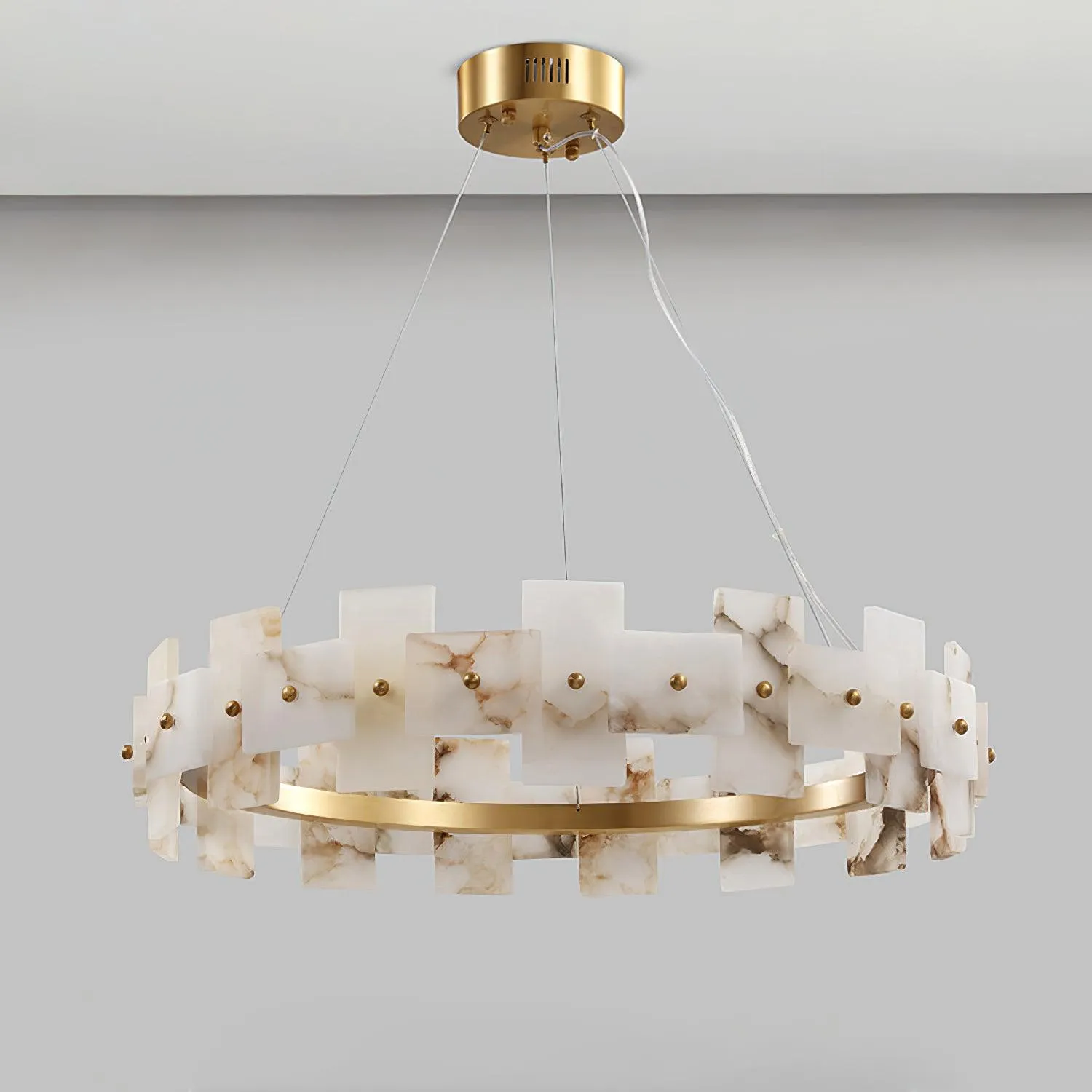 Alabaster Halo Chandelier