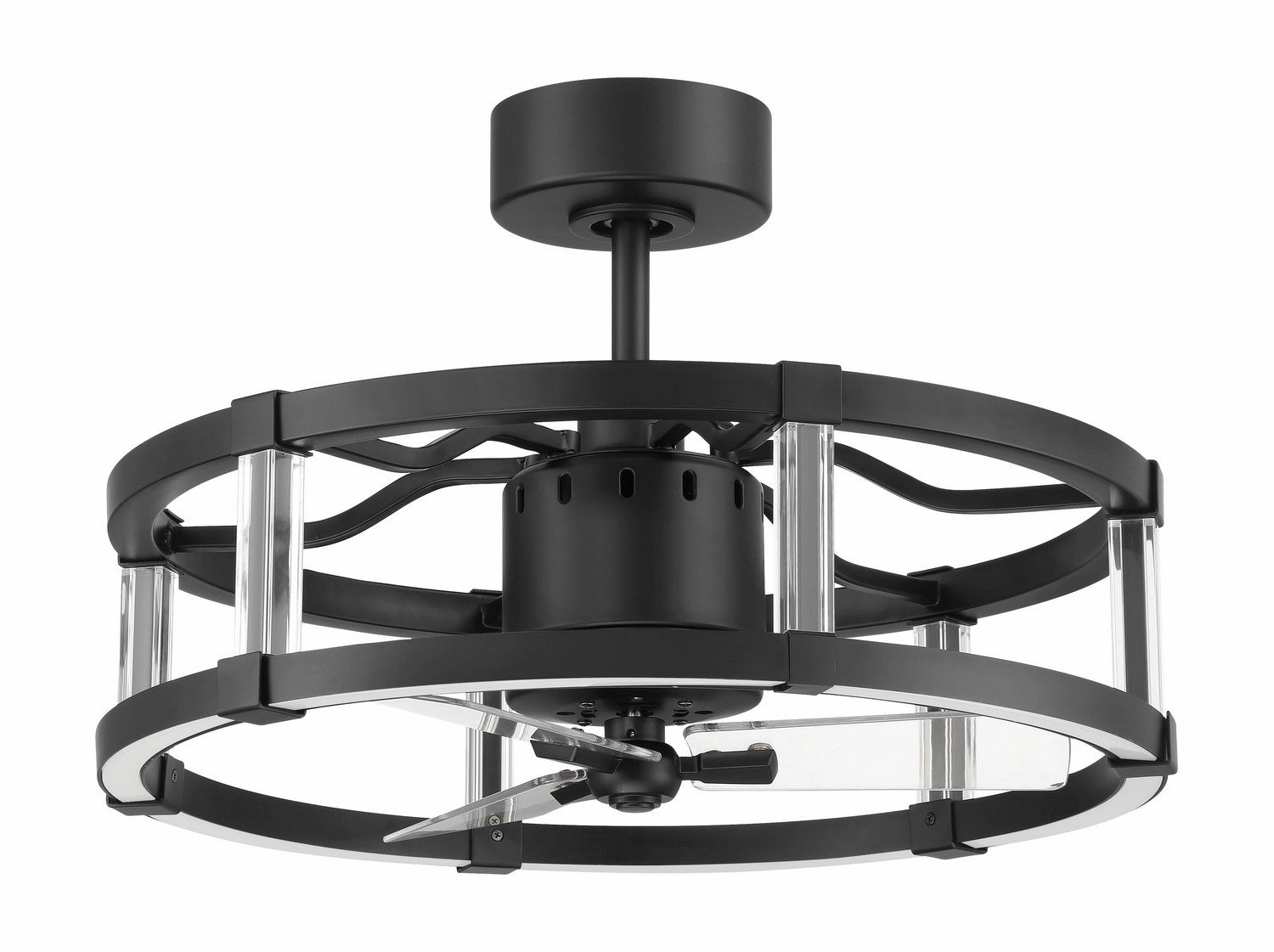 Alexis 18"Ceiling Fan Flat Black Fandeliers FANS on sale now