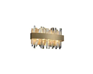 Allegri Glacier 030230-038 Wall Sconce Light - Brushed Champagne Gold Modern Accent Lighting sale