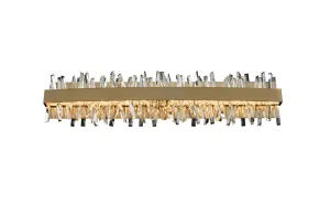 Allegri Glacier 030233-038 Bath Vanity Light 32 in. wide - Brushed Champagne Gold Modern Accent Lighting sale