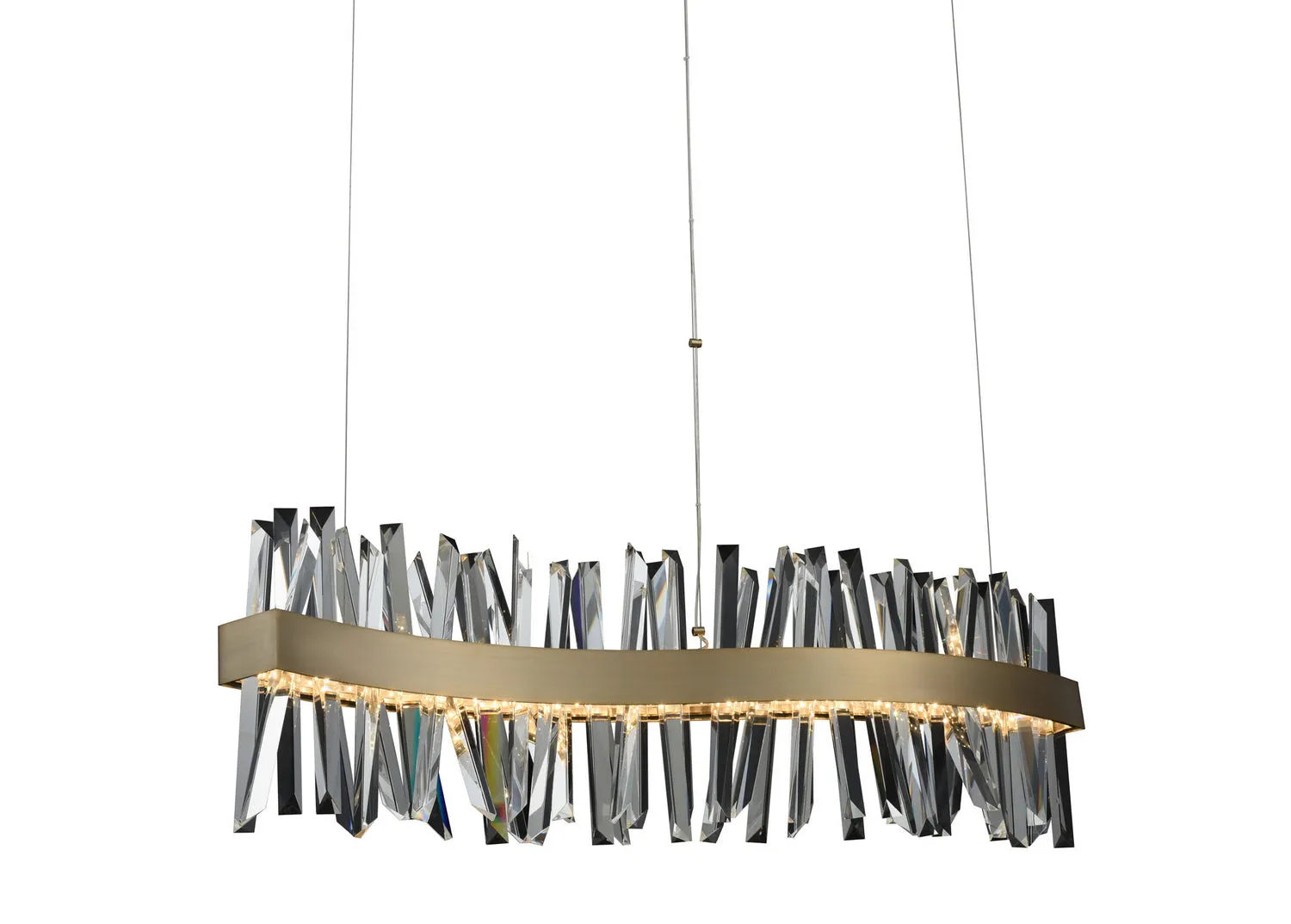 Allegri Glacier 030250-038 Pendant Light - Brushed Champagne Gold Modern Accent Lighting sale