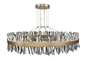 Allegri Glacier 030257-038 Chandelier Light - Brushed Champagne Gold Modern Accent Lighting sale