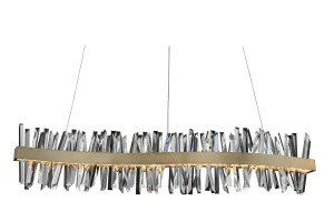 Allegri Glacier 030258-038 Pendant Light - Brushed Champagne Gold Modern Accent Lighting sale