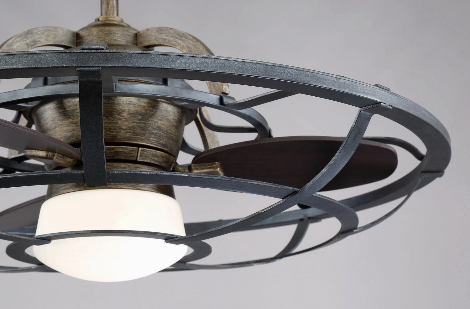Alsace LED Fan D'Lier Reclaimed Wood Fandeliers at discount prices