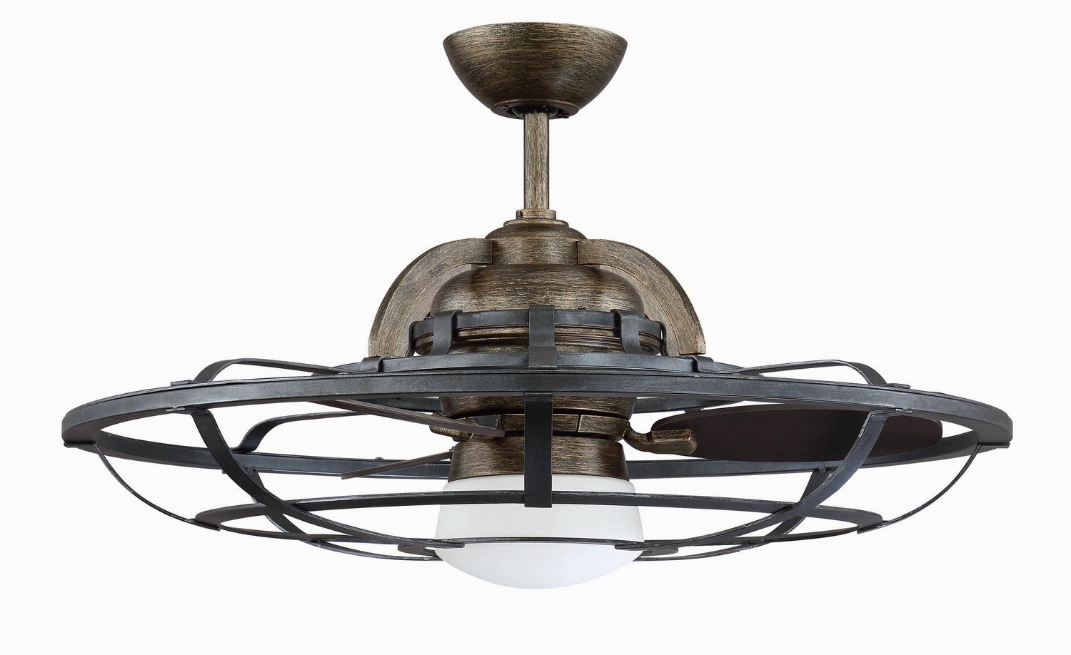 Alsace LED Fan D'Lier Reclaimed Wood Fandeliers at discount prices