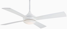 Aluma Wet Led 52"Ceiling Fan Flat White Exterior Fans FANS limited time offer