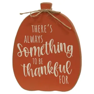 Always Something to be Thankful For Pumpkin Sitter Cheap Holiday Home Decor