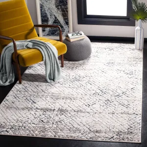 Amalfi Machine Made Area Rug, Cream / Navy Contemporary Style Easy Care Area Rugs buy 1 get 1