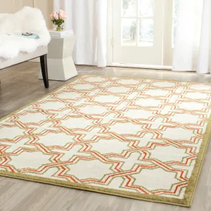 Amherst Machine Made Area Rug, Ivory / Light Green Contemporary Style Easy Care Area Rugs mega sale