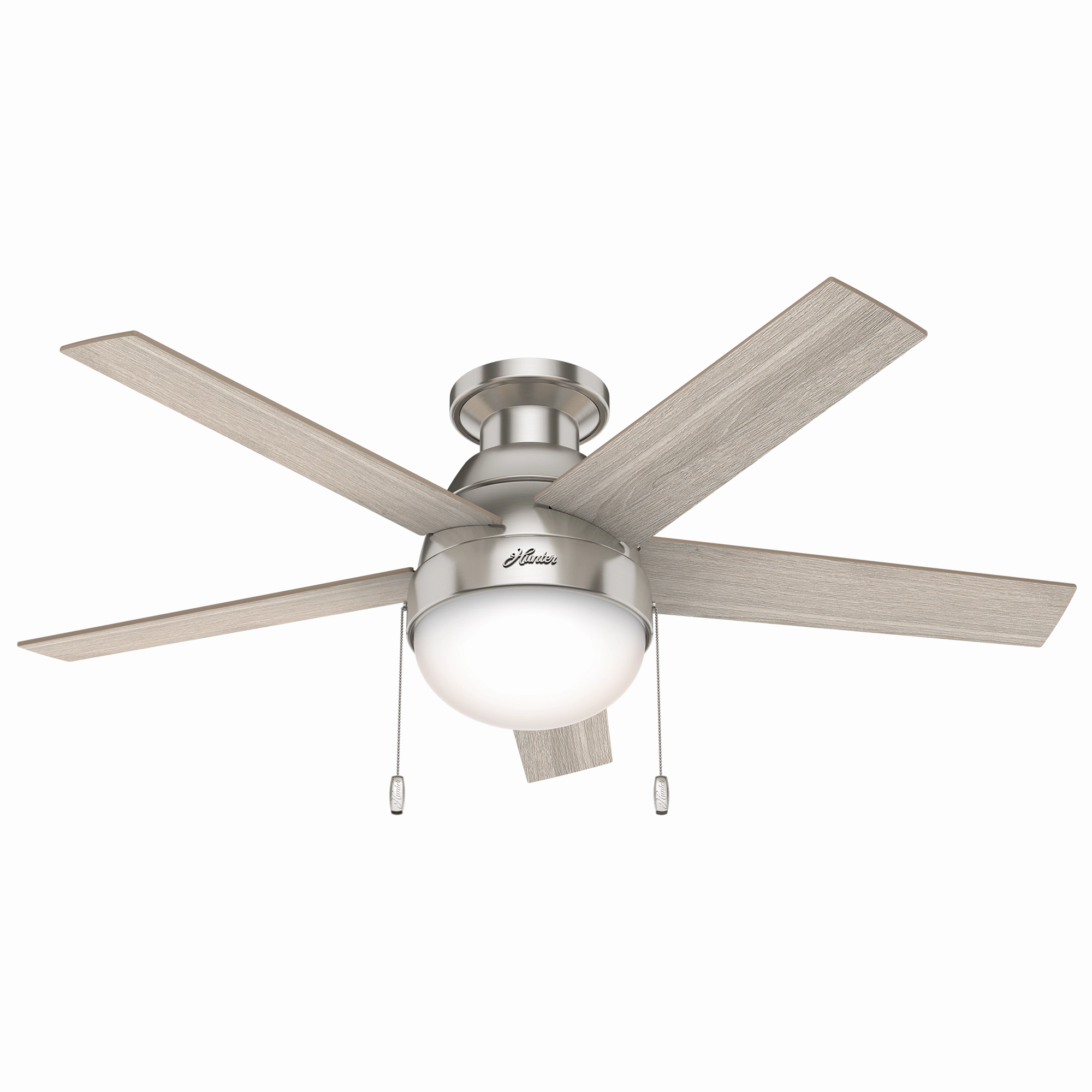 Anslee 46"Ceiling Fan Brushed Nickel Small Fans for less