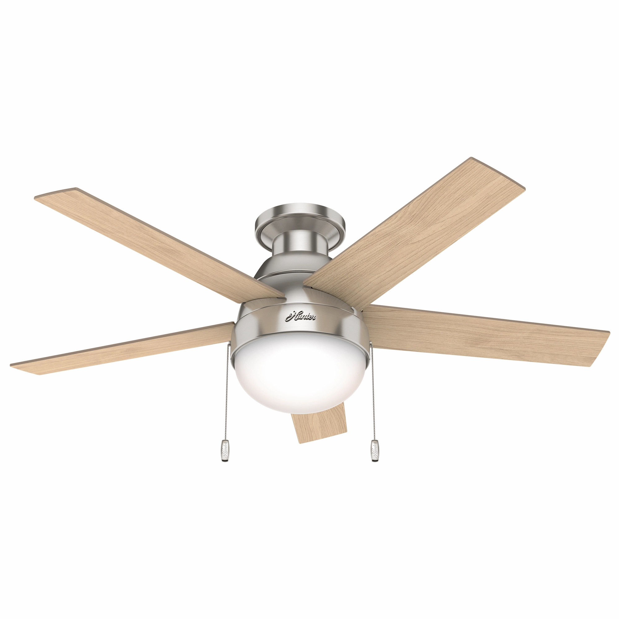Anslee 46"Ceiling Fan Brushed Nickel Small Fans for less