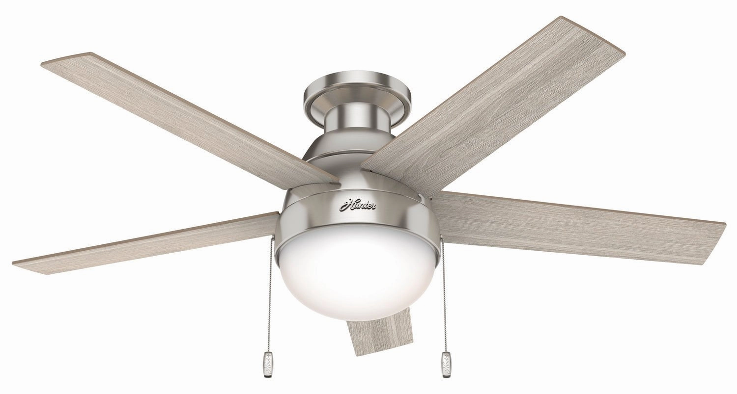 Anslee 46"Ceiling Fan Brushed Nickel Small Fans for less