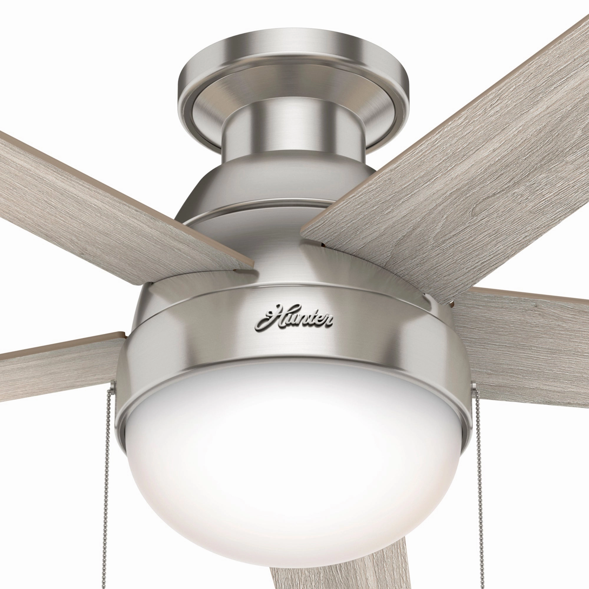 Anslee 46"Ceiling Fan Brushed Nickel Small Fans for less