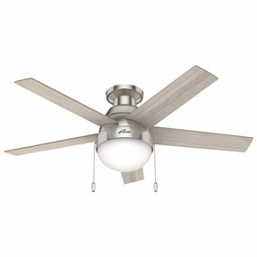 Anslee 46"Ceiling Fan Brushed Nickel Small Fans FANS clearance