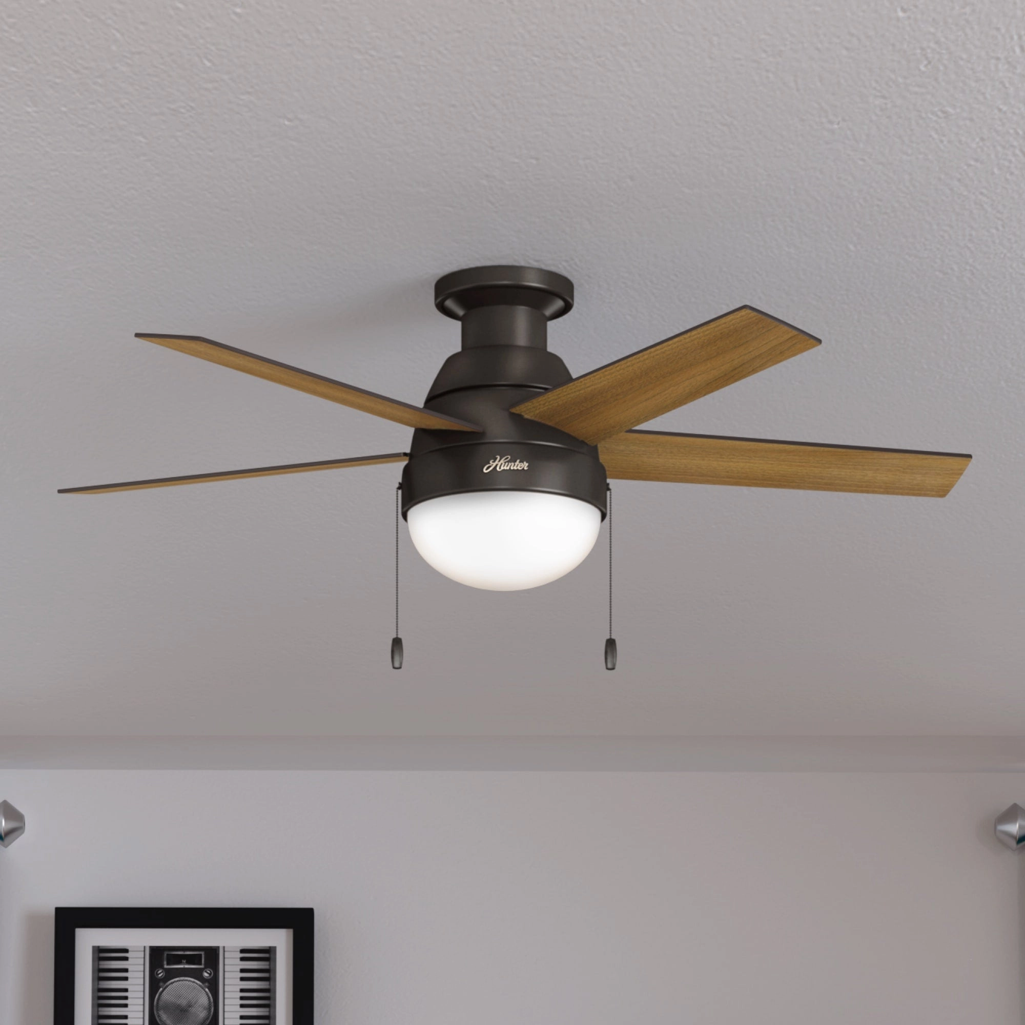Anslee 46"Ceiling Fan Premier Bronze Small Room Fans sale