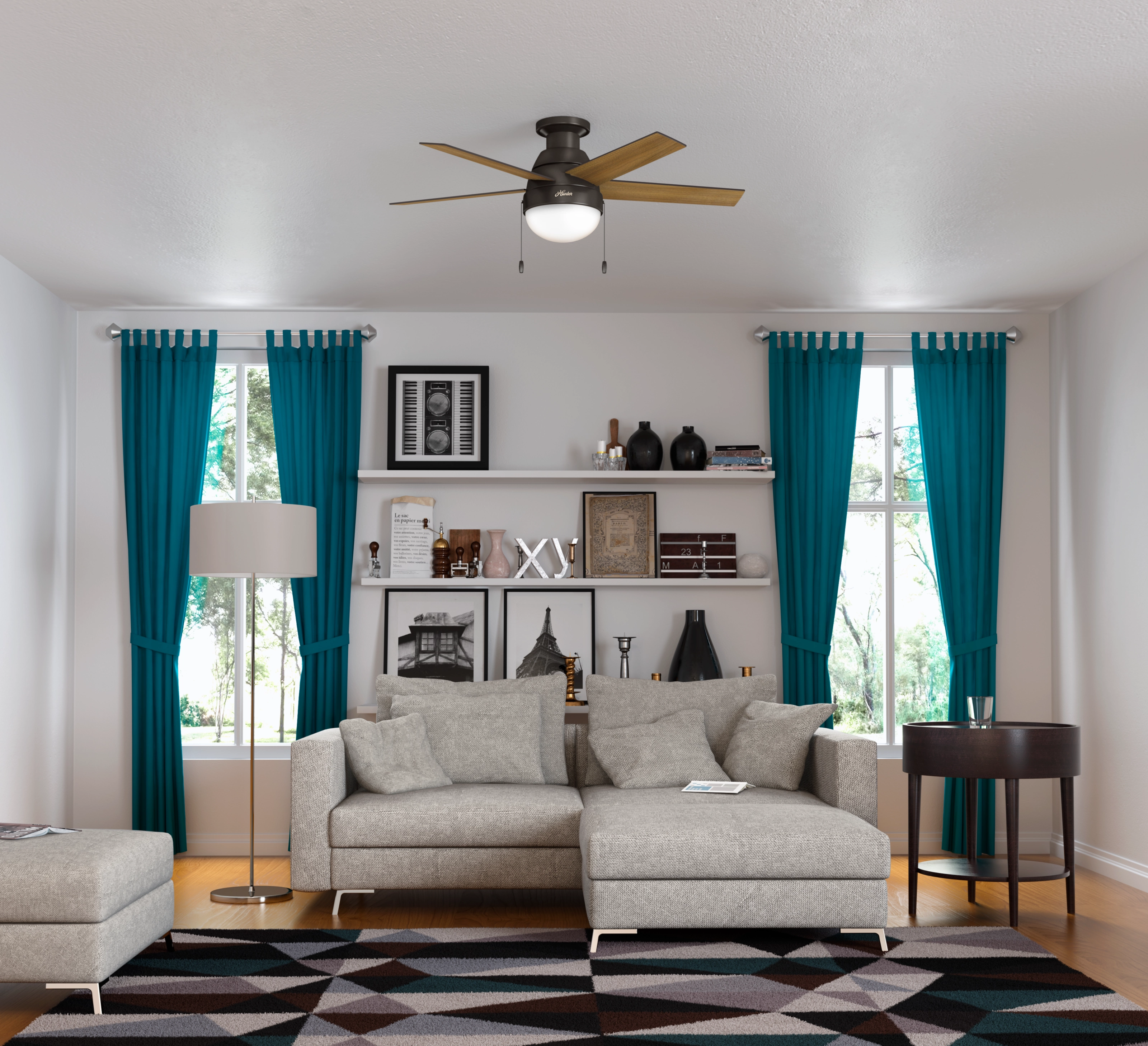 Anslee 46"Ceiling Fan Premier Bronze Small Room Fans sale