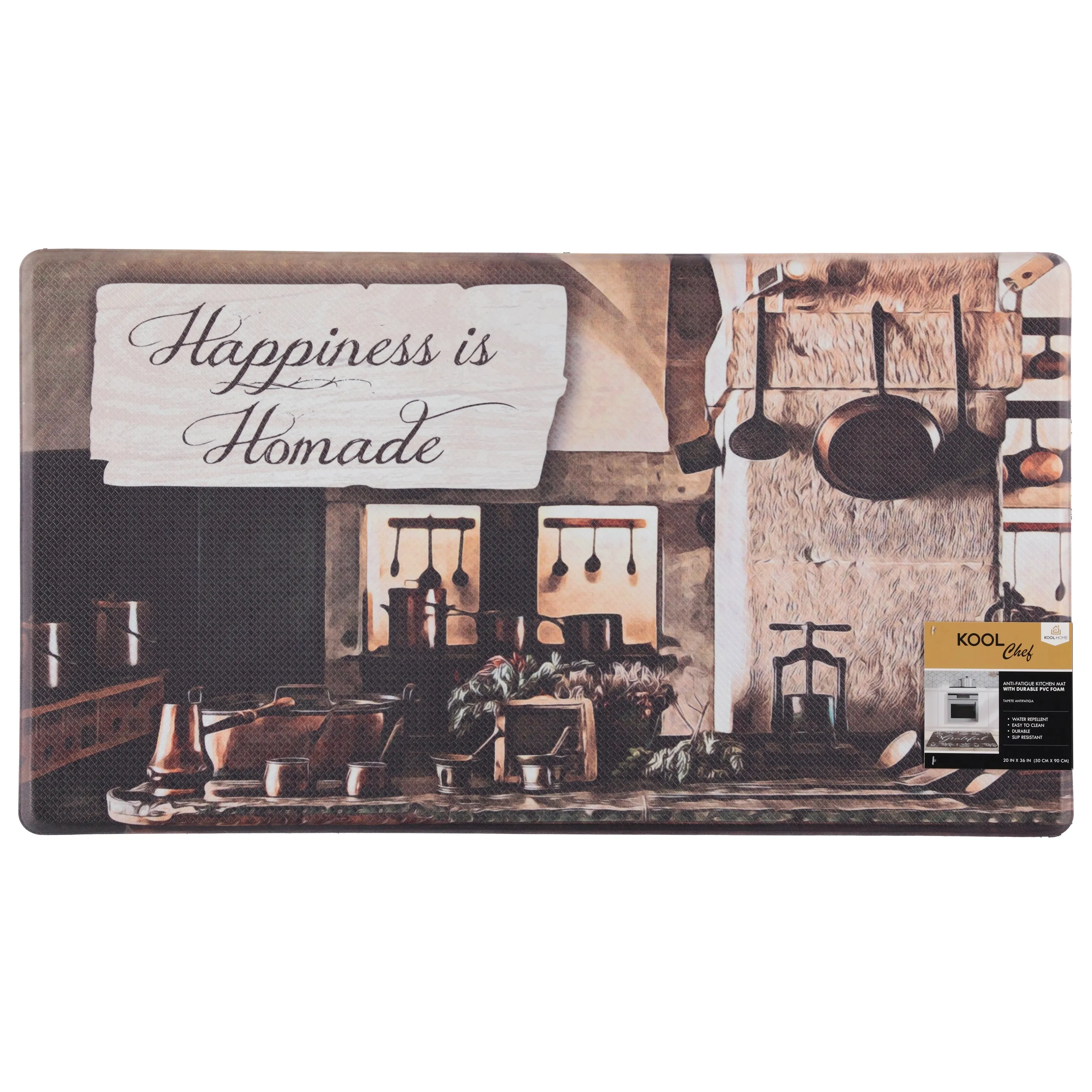 Anti-fatigue Kitchen Mat ''Happiness'' - 2 Sizes! Area Rugs holiday deals