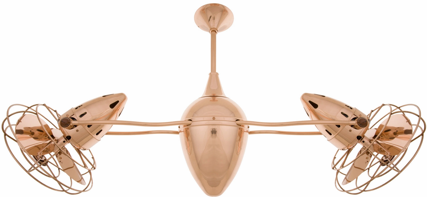 Ar Ruthiane 48"Ceiling Fan Polished Copper Small Room Fans sale