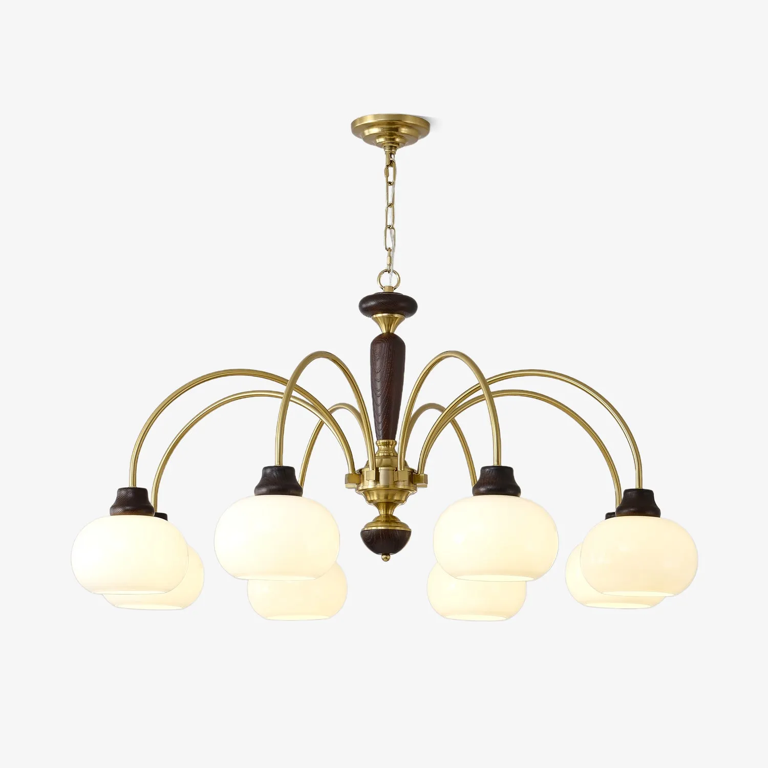 Arched Globe Chandelier Modern Lighting for Living Room