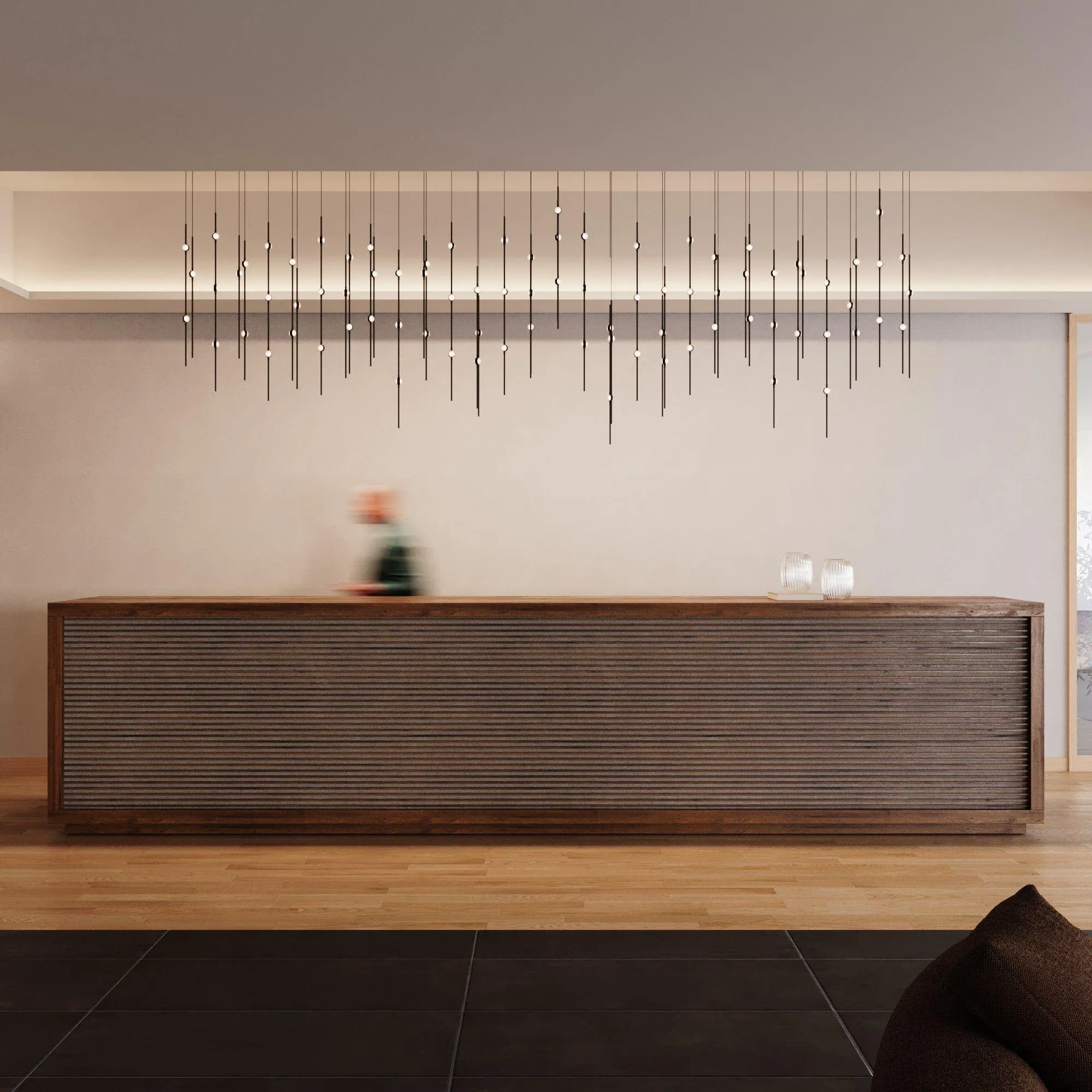 Aries 24" Square LED Pendant
