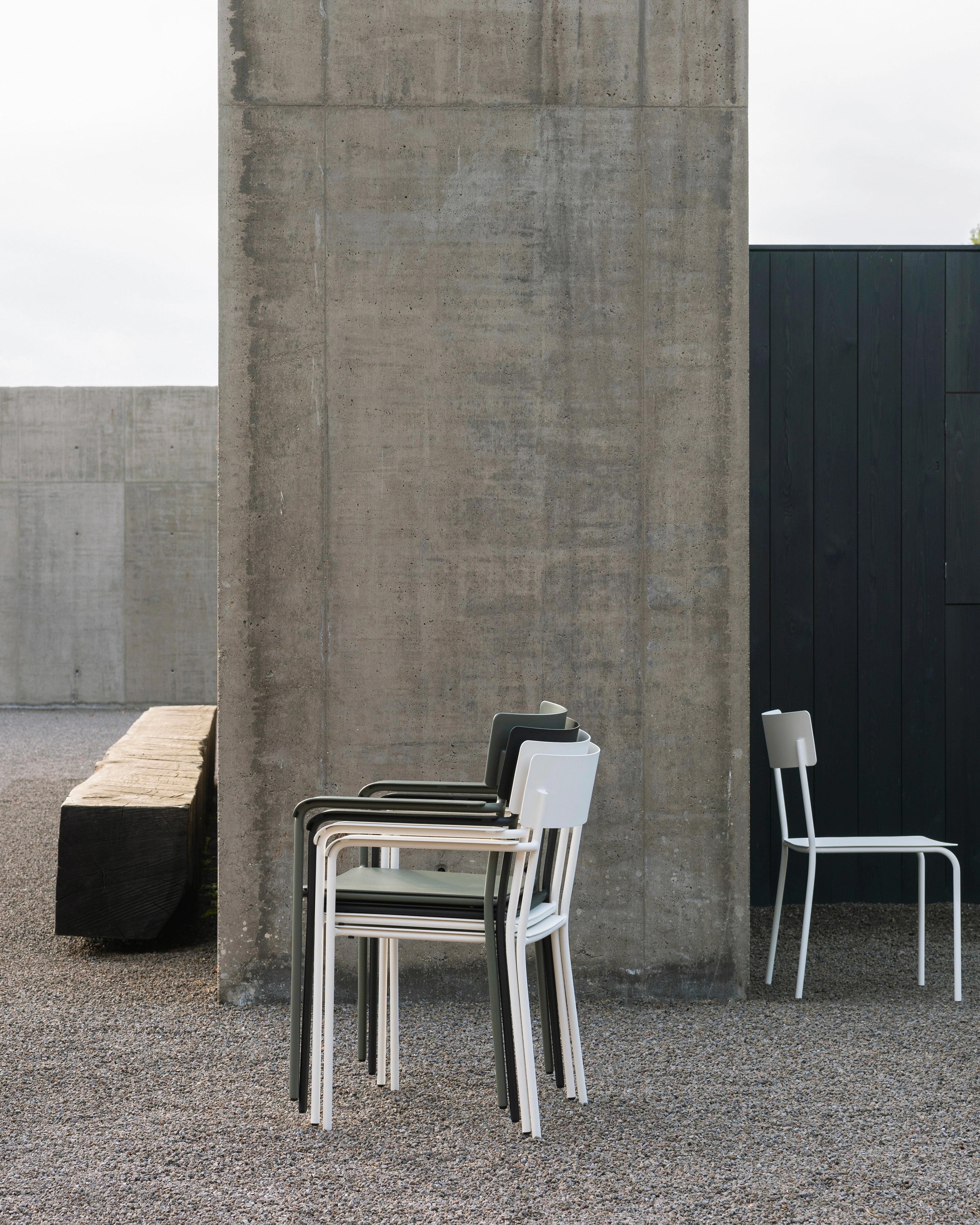 Armchair S aluminium black August