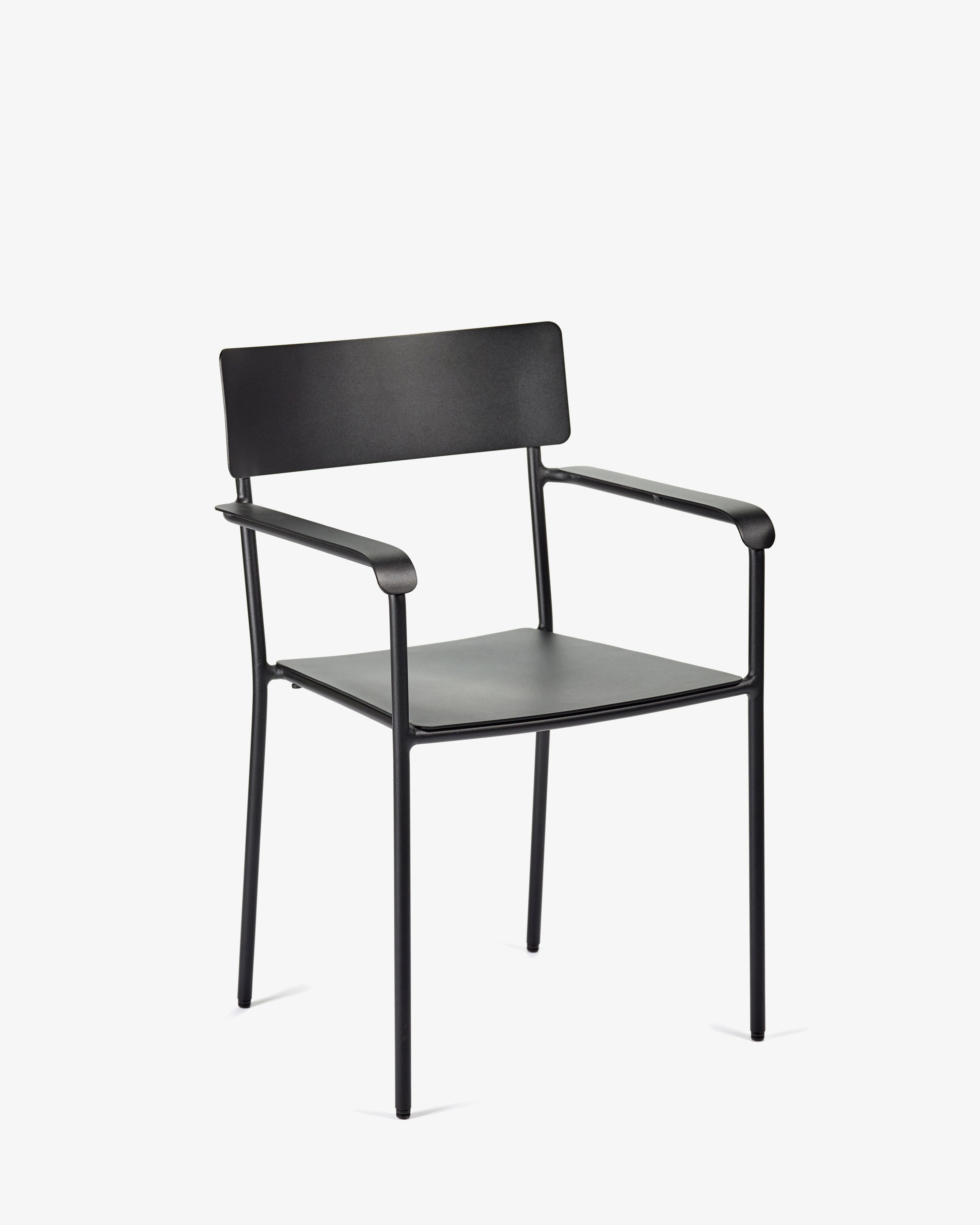 Armchair S aluminium black August Outdoor Furniture cheap deals
