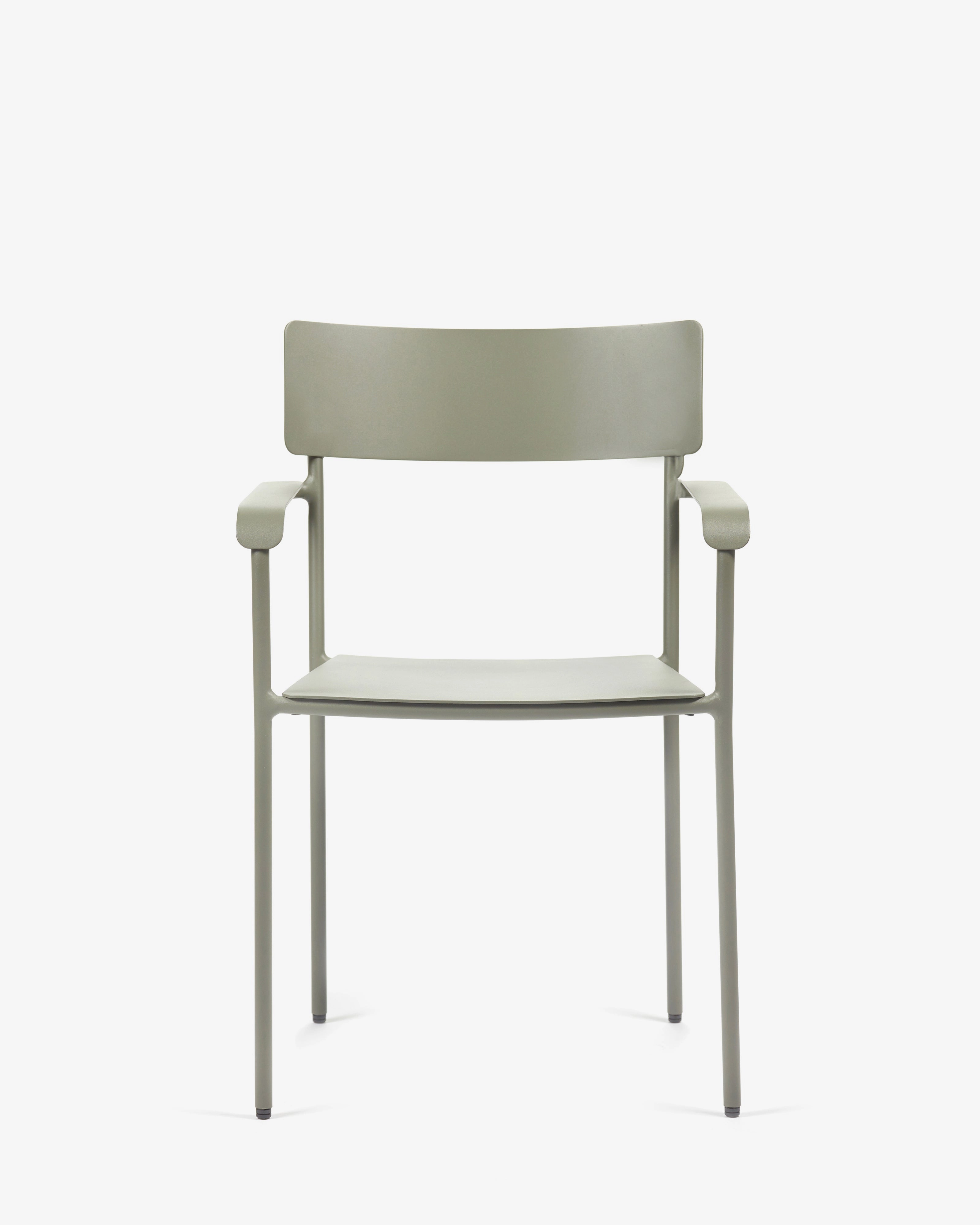 Armchair S aluminium eucalyptus green August