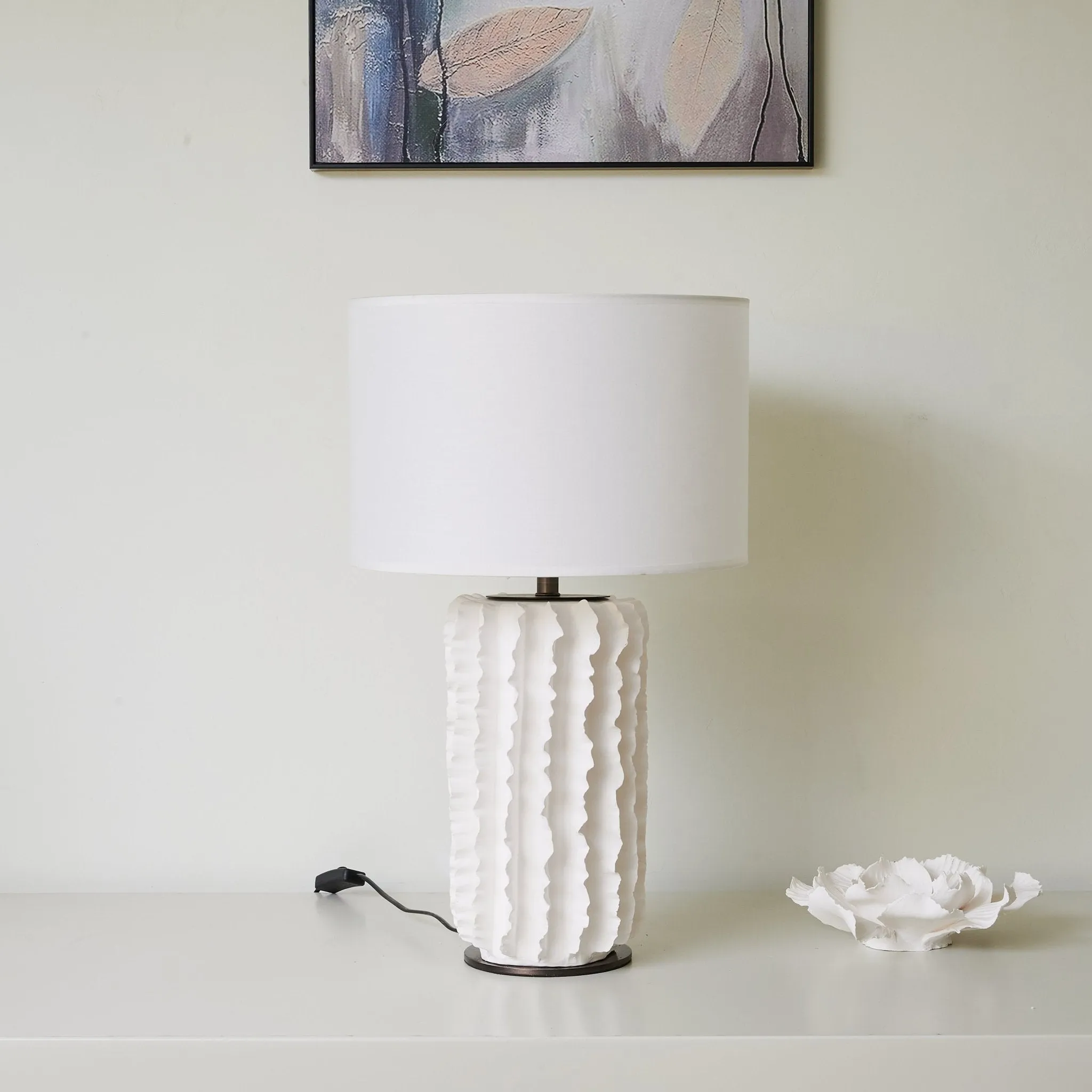 Arroyo Sculpted Ceramic Table Lamp