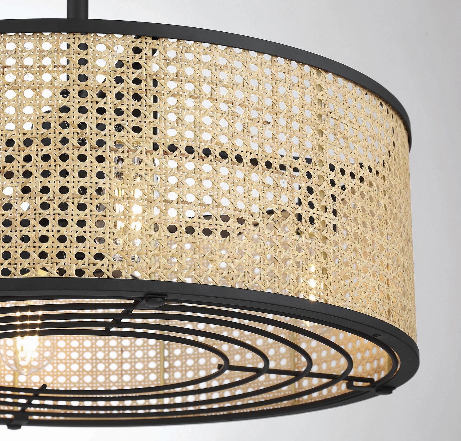 Astoria Four Light Fan D'lier Matte Black Fandeliers at discount prices