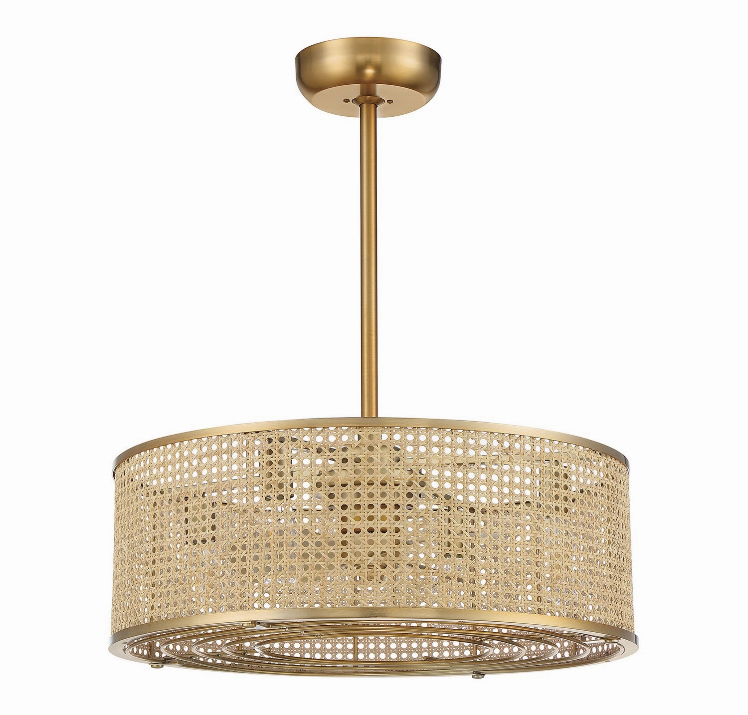 Astoria Four Light Fan D'lier Warm Brass Fandeliers at discount prices