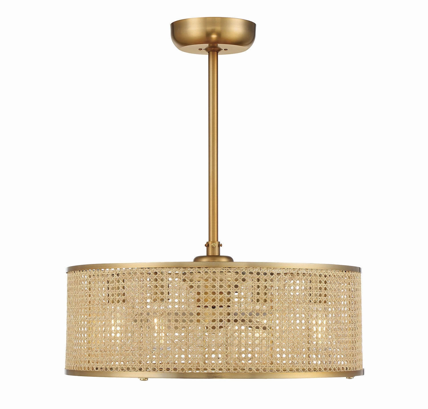 Astoria Four Light Fan D'lier Warm Brass Fandeliers at discount prices