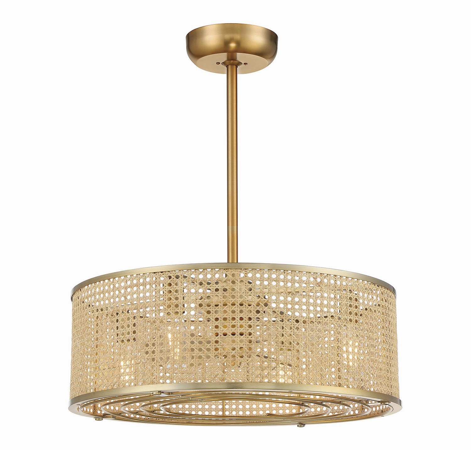 Astoria Four Light Fan D'lier Warm Brass Fandeliers FANS on sale now