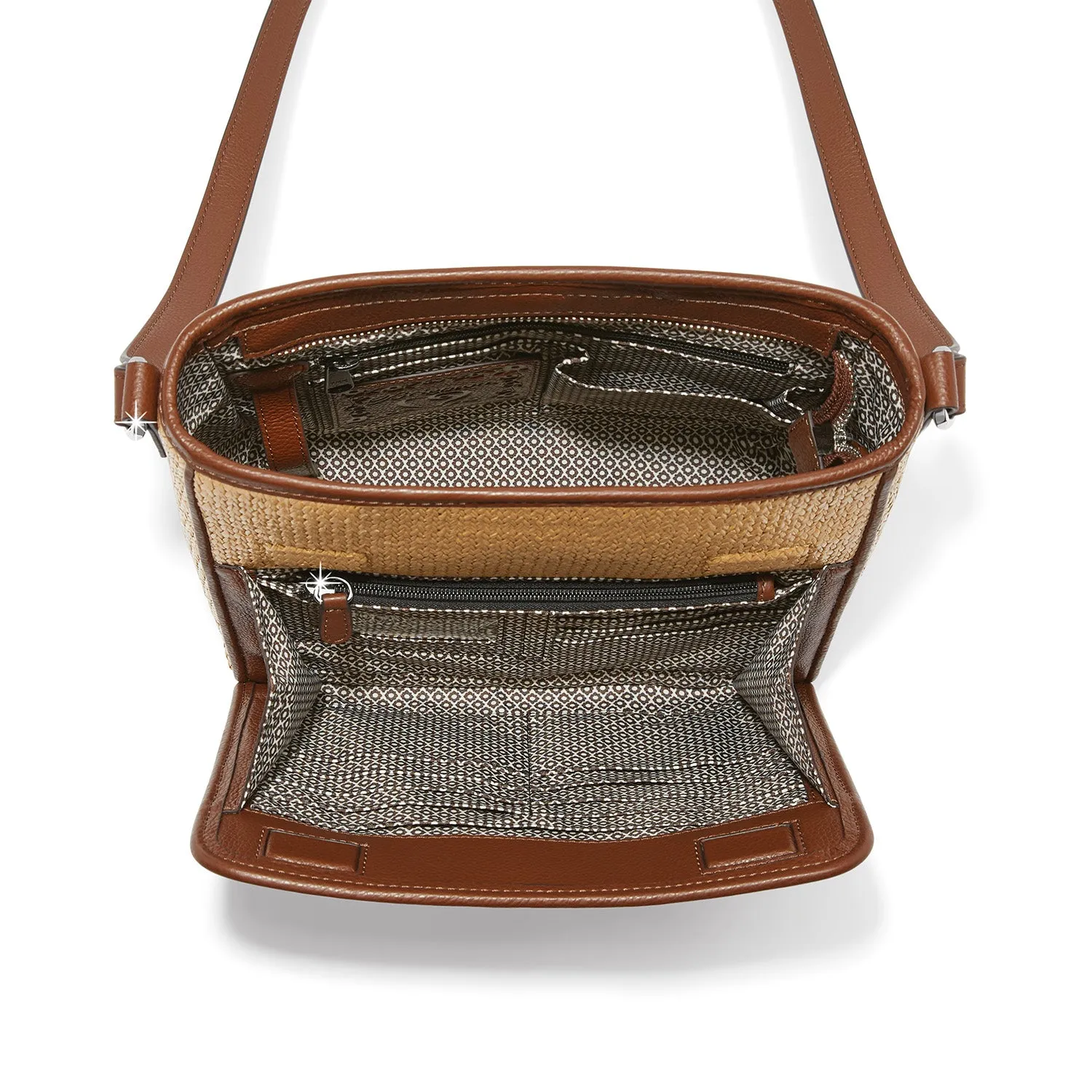 Astrid Straw Organizer Bag Natural-Bourbon