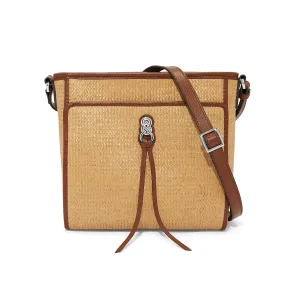 Astrid Straw Organizer Bag Natural-Bourbon