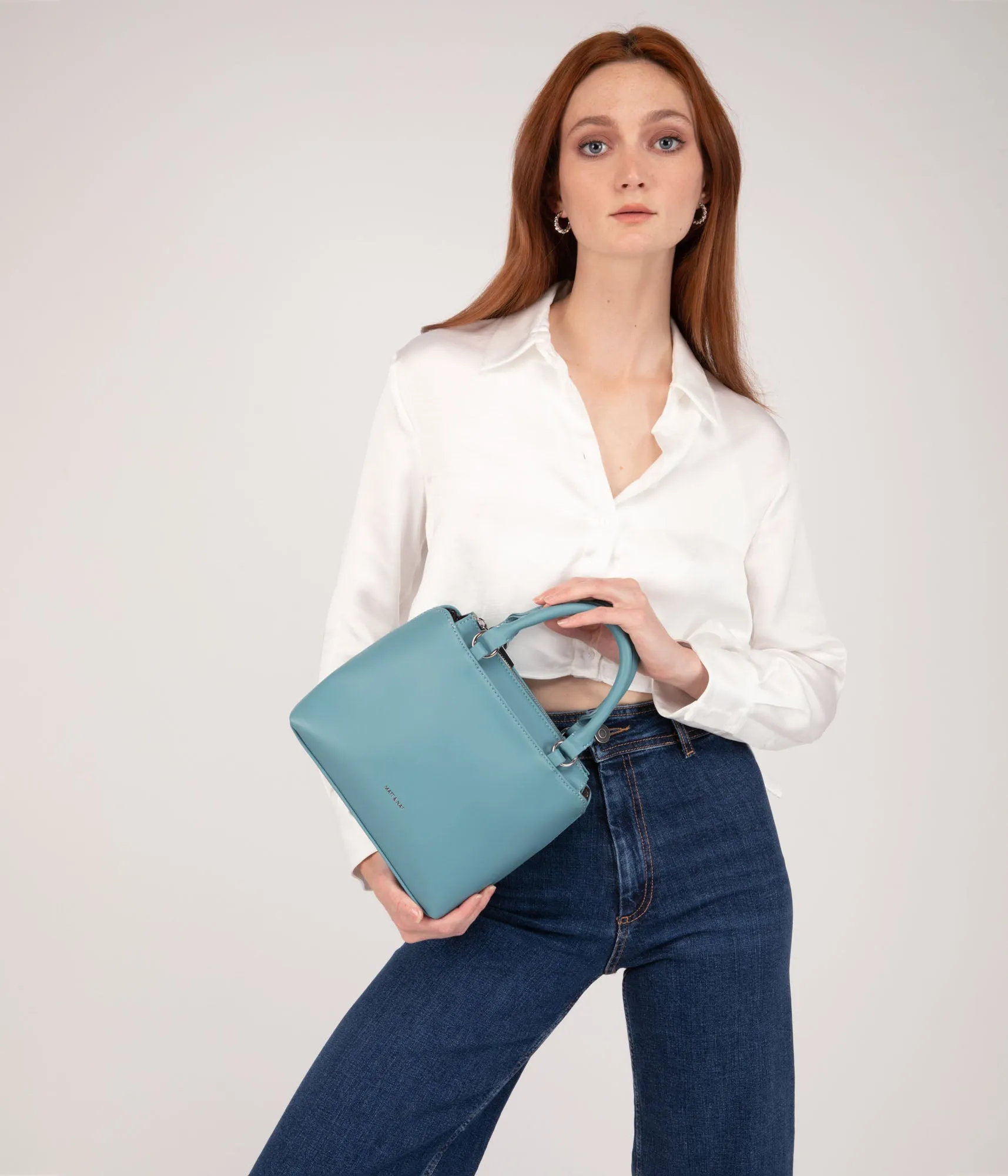 ATHENA Small Vegan Satchel - Sol