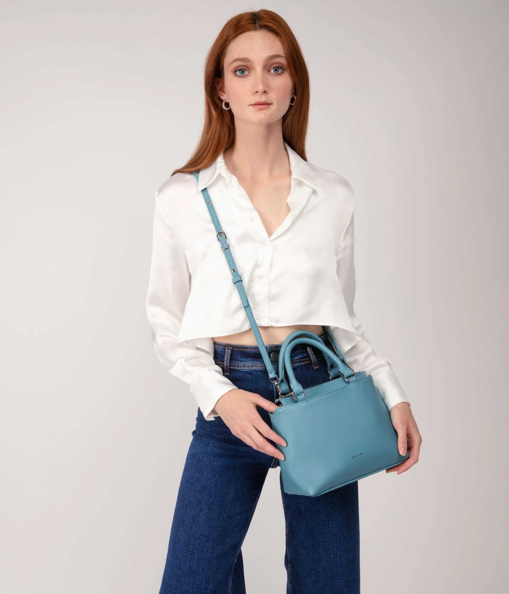 ATHENA Small Vegan Satchel - Sol