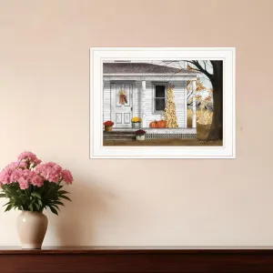 Autumn Greetings 1 White Framed Print Wall Art Affordable Wall Decoration items
