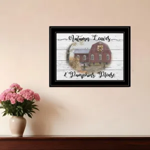 Autumn Leaves 3 Black Framed Print Wall Art Discount Wall Decor Sets