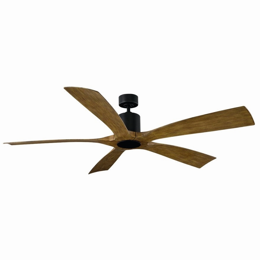 Aviator 5 54"Ceiling Fan Matte Black/Distressed Koa Exterior Fans FANS limited time offer