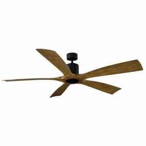 Aviator 5 54"Ceiling Fan Matte Black/Distressed Koa Exterior Fans FANS limited time offer