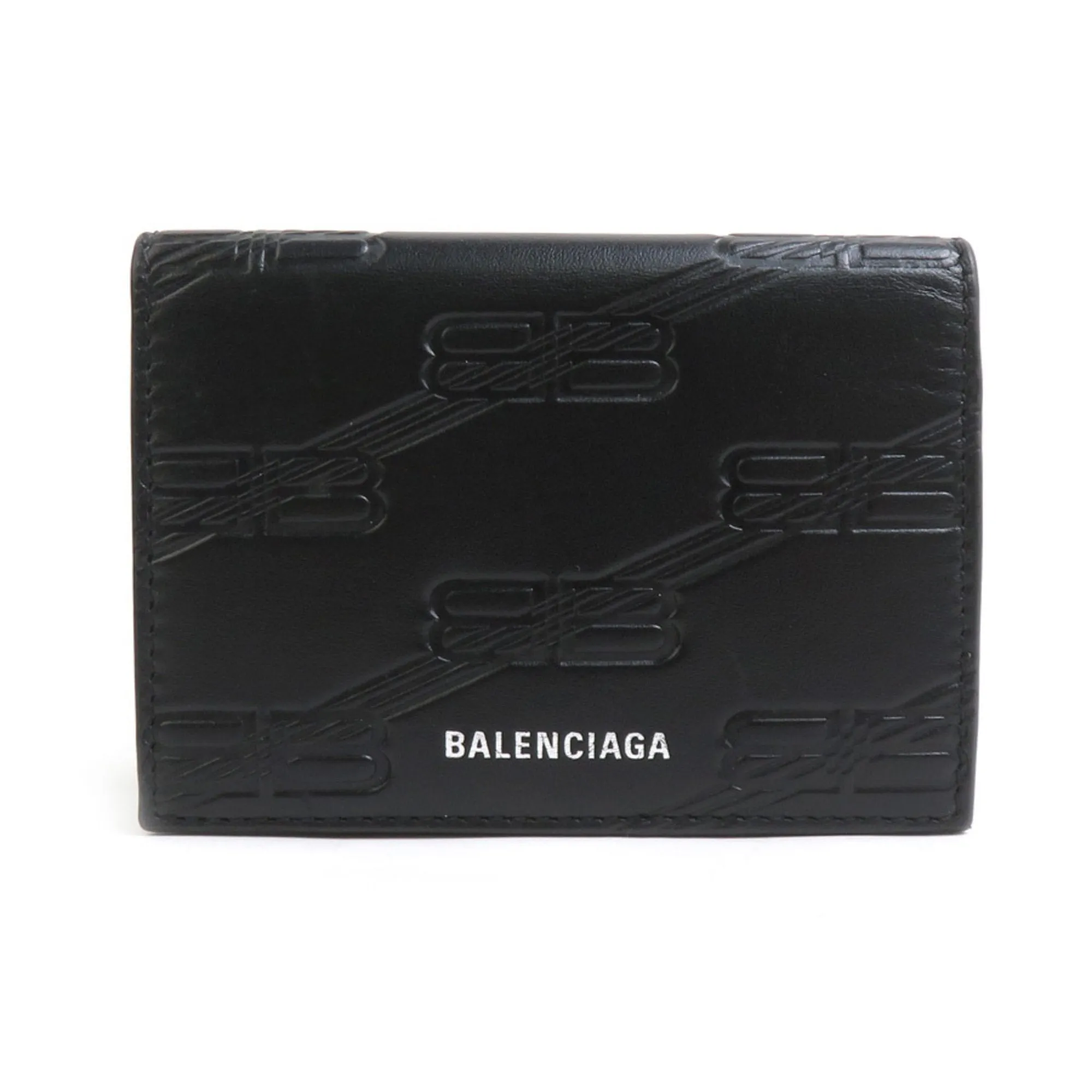 Balenciaga Leather Wallet (Tri-Fold) (Pre-Owned)