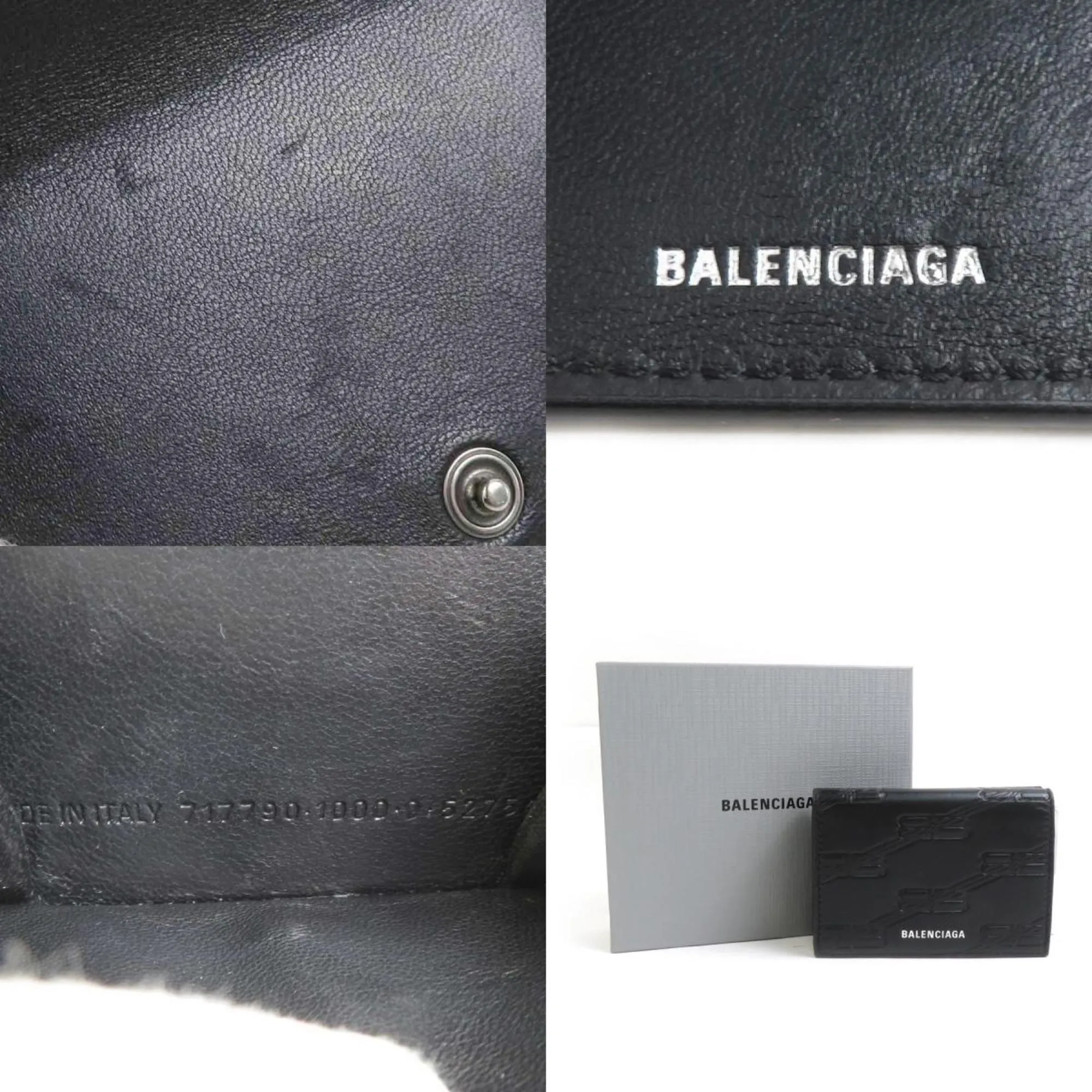 Balenciaga Leather Wallet (Tri-Fold) (Pre-Owned)
