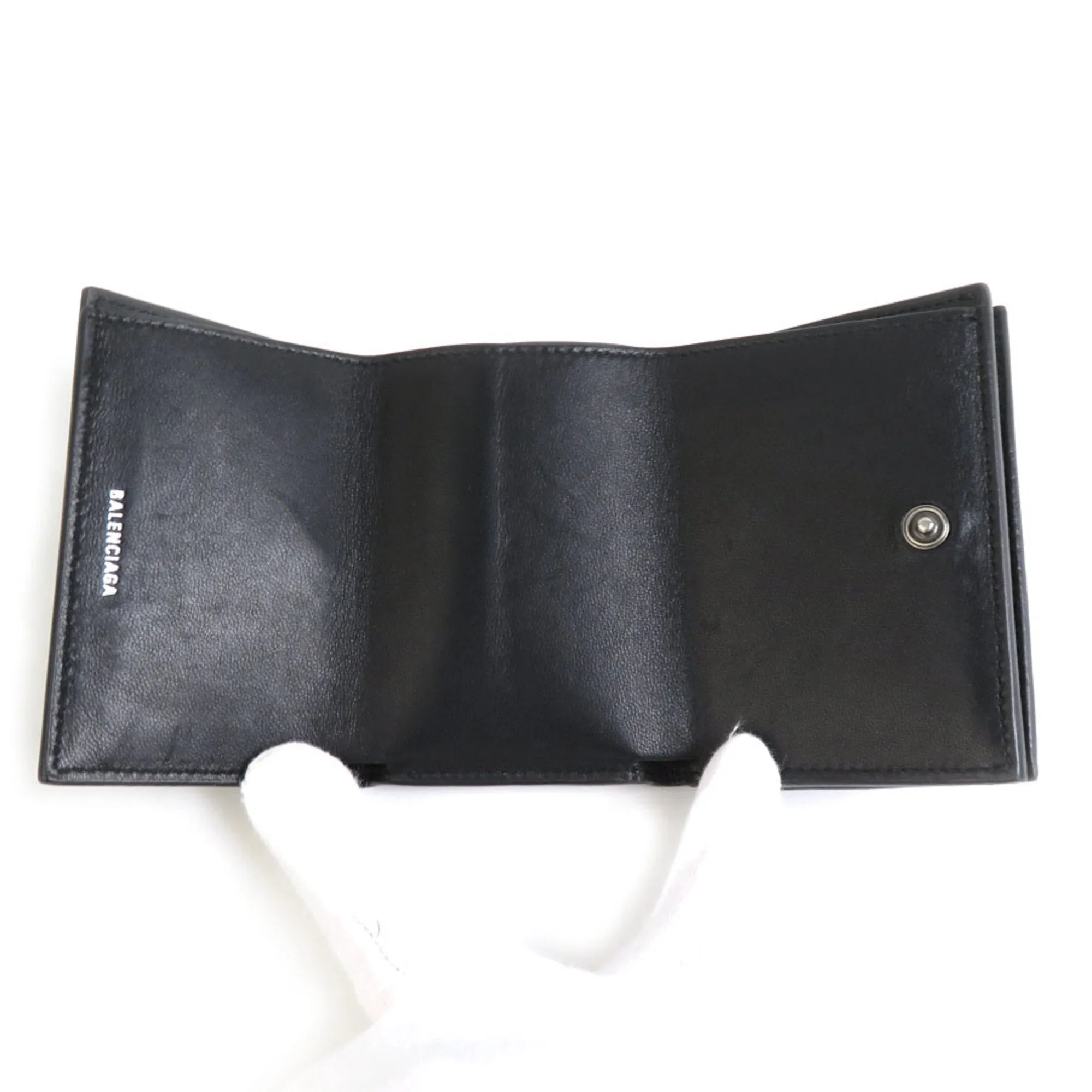Balenciaga Leather Wallet (Tri-Fold) (Pre-Owned)